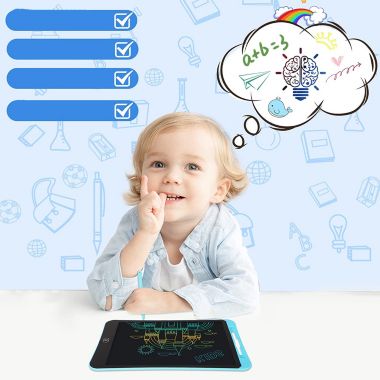 Link Kids LCD 10inch Color Writing Doodle Board Tablet Electronic Erasable Reusable Drawing Pad Educational & Learning Toy - Black. View a larger version of this product image.