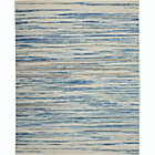 Alternate image 0 for Jubilant JUB04 Blue Area Rug Coastal Contemporary Striped By Nourison Blue 7&#39; x 10&#39;