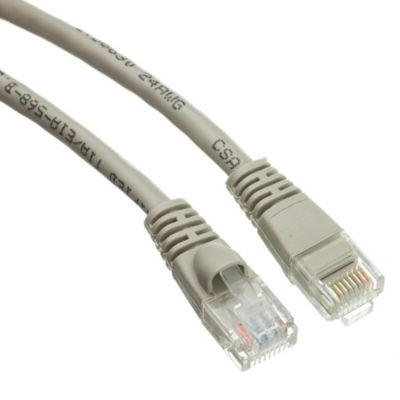 Cable Wholesale Cat5e Gray Ethernet Patch Cable, Snagless/Molded Boot, 200 foot