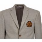 Alternate image 2 for Ralph Lauren Big Boy's Solid Sport Coat with Faux Suede Elbow Patches Gray Size 16