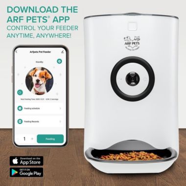 Arf Pets Smart Automatic WiFi Pet Feeder Food Dispenser for Dogs, Cats & Small Animals. View a larger version of this product image.