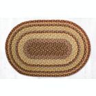 Alternate image 0 for Earth Rugs C-357 Burgundy / Gray / Cream Oval Braided Rug 20 x 30 inch