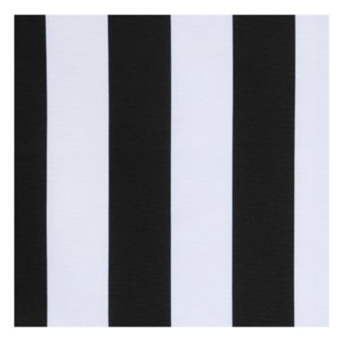 Commonwealth Outdoor Decor Coastal Stripe UV Protected Printed Top Panel With 8 Gun Metal Grommets - 50x96" - Black. View a larger version of this product image.