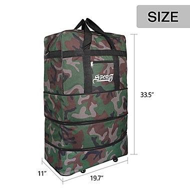 Kitcheniva  34-Inches Camo Expandable Travel Carry-on Luggage Rolling. View a larger version of this product image.
