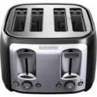 Alternate image 1 for Black + Decker - Extra Large 4 Slice Toaster, 1400 Watts, Black