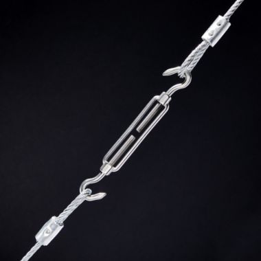 Built Industrial 6 Pack M6 C to C Stainless Steel Turnbuckle Hook and Hook for Wire Rope Tension, Screen Door, Sun Shade (5.7 x 0.35 In). View a larger version of this product image.