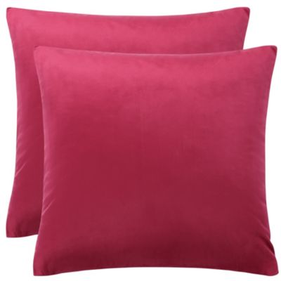 PiccoCasa Modern Geometric Square Throw Pillow Covers For Couch 18" X 18" Red 2 Pcs