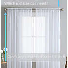 Alternate image 1 for THD Essentials Sheer Voile Window Treatment Rod Pocket Curtain Panels Bedroom, Kitchen, Living Room - Set of 2