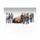 Alternate image 0 for Carfaxo "Car Meet 3" 8 piece Figure Set for 1/18 Scale Models by American Diorama