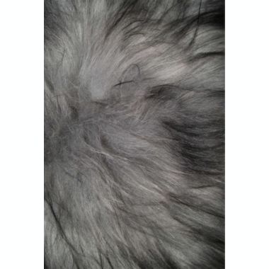 HomeRoots Decor Sheepskin Chair Pad 15X15 Metallic Silver. View a larger version of this product image.
