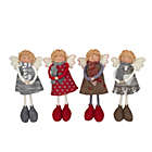 Alternate image 0 for Northlight Set of 4 Standing Angel Sisters Christmas Decor 9"