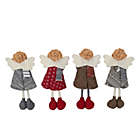 Alternate image 3 for Northlight Set of 4 Standing Angel Sisters Christmas Decor 9"