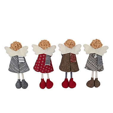 Northlight Set of 4 Standing Angel Sisters Christmas Decor 9". View a larger version of this product image.