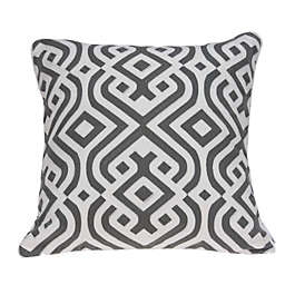 HomeRoots Gray and White Accent Pillow Cover With Poly Insert - 20