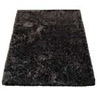 Alternate image 2 for Paco Home Fluffy Shag Rug in Anthracite For Bedroom & Living-Room Glossy Yarn