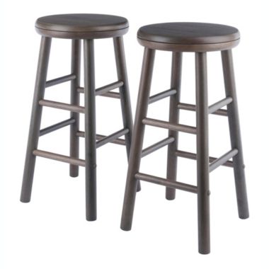 Winsome Shelby 2-Piece Swivel Seat Counter Stool Set - Oyster Gray. View a larger version of this product image.
