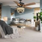 Alternate image 0 for Hooya Imp.& Exp.  52 Inch Crystal Ceiling Fan Lamp w/ 5 Reversible Blades