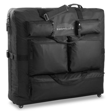 Saloniture Universal Carry Case for Massage Table, Professional Carrying Bag with Wheels and Storage Pockets. View a larger version of this product image.