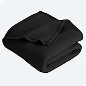 Bare Home Polar Fleece Blanket - Warm Cozy - Hypoallergenic Premium Poly-Fiber Yarns - Thermal - Lightweight Bed Blanket - Twin/Twin XL, Black