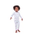 Alternate image 1 for Sleep On It Infant/Toddler Girls Vibrant Butterflies Snug Fit 2-Piece Pajama Sleep Set with Matching Socks