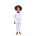 Alternate image 2 for Sleep On It Infant/Toddler Girls Vibrant Butterflies Snug Fit 2-Piece Pajama Sleep Set with Matching Socks