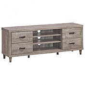 Costway 65 Inch TV Stand with Storage Shelves and 4 Drawers