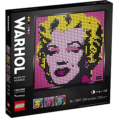 LEGO Art Andy Warhol&#39;s Marilyn Monroe 31197 Collectible Building Kit for Adults; an Excellent Gift for Adults to Make Stunning Wall Art at Home and Who Love Creative Building (3,341 Pieces). View a larger version of this product image.