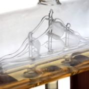 Whiskey Decanter Ship Set - With 2 Glasses and Beautiful Stand