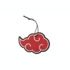 Alternate image 2 for Naruto Akatsuki Red Rain Cloud Symbol Hanging Car Air Freshener   Features A Double-Sided Print Of The Menacing Red Cloud Symbol   Vanilla Scented