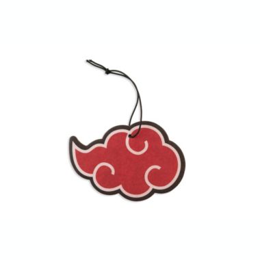 Naruto Akatsuki Red Rain Cloud Symbol Hanging Car Air Freshener   Features A Double-Sided Print Of The Menacing Red Cloud Symbol   Vanilla Scented. View a larger version of this product image.