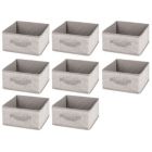 Alternate image 0 for mDesign Fabric Modular Closet Organizer Box for Cube Units, 8 Pack