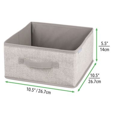 mDesign Fabric Modular Closet Organizer Box for Cube Units, 8 Pack. View a larger version of this product image.