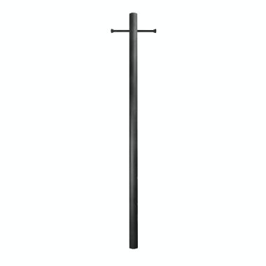 Special Lite Products 400-SW 7' Smooth Aluminum Direct Burial Post with Ladder Rest - Swedish Silver. View a larger version of this product image.