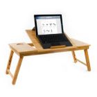 Alternate image 0 for Aleratec Natural Bamboo Tablet Laptop Up To 15" Cooling Stand With Fan Table