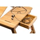 Alternate image 3 for Aleratec Natural Bamboo Tablet Laptop Up To 15" Cooling Stand With Fan Table