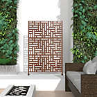 Alternate image 1 for Neutypechic 6.33 ft. H x 3.93 ft. W Laser Cut Metal Privacy Screen,24"*48"* 3 panels