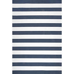 nuLOOM Christa Striped Indoor and Outdoor Area Rug, Blue, 2'6