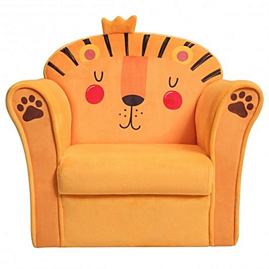 Costway Kids Armrest Lion Upholstered Sofa. View a larger version of this product image.