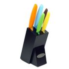 Alternate image 2 for Oceanstar Design Group  KS1217 6-Piece Non-Stick Coating knife set with Block, Elegant Black