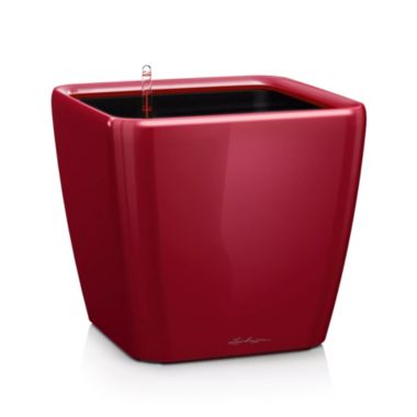 Lechuza USA 11" Red Quadro Planter with Water Reservoir. View a larger version of this product image.
