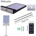 Alternate image 3 for Discount Trends 48 LED Solar Powered Motion Activated Outdoor Security Light W/Mounting Pole