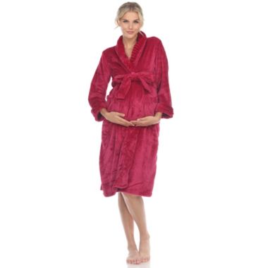 White Mark Women&#39;s Maternity Lounge Robe. View a larger version of this product image.