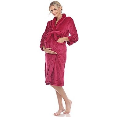 White Mark Women&#39;s Maternity Lounge Robe. View a larger version of this product image.