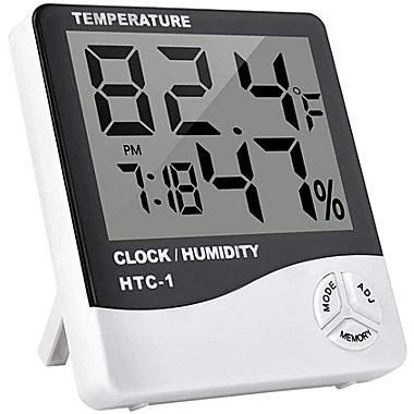 Kitcheniva Digital LCD Hygrometer Temperature Humidity Meter Alarm Clock. View a larger version of this product image.