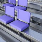 Alternate image 0 for Emma and Oliver Set of 2 500 lb. Rated Lightweight Stadium Chair with Ultra-Padded Seat, Purple