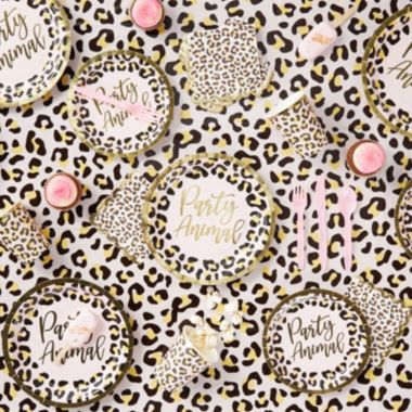 Sparkle And Bash Cheetah Print Paper Plates For Party Animal Safari Birthday Supplies 9 In 48 Pack Bed Bath Beyond