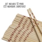 Alternate image 2 for Joyce Chen Reusable Burnished Bamboo Chopsticks Set, 10 Pair