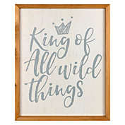 Contemporary Home Living 20" Gray and White King of all The Wild Things Wall Art