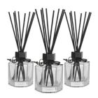 Alternate image 0 for Whole HOUSEWARES   Diffuser with Sticks Set of 3 4oz   Empty Refillable Glass Aromatherapy Diffuser Bottles with Leather Cord and 24pcs Black Fiber Sticks   Reed Diffuser Bottle for Essential Oils