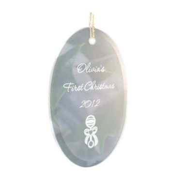 Personalized JDS Gifts Home Decorative Oval Beveled Glass Ornaments (Multiple Images). View a larger version of this product image.